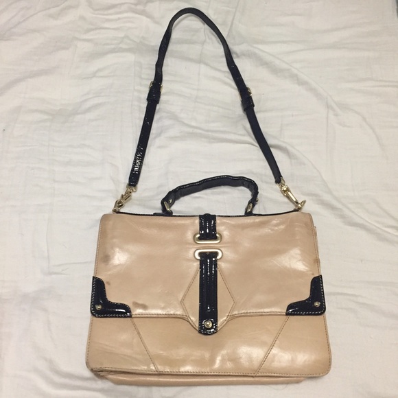 Rebecca Minkoff Collection Patent Leather Trim Shoulder Bag - Picture 2 of 16